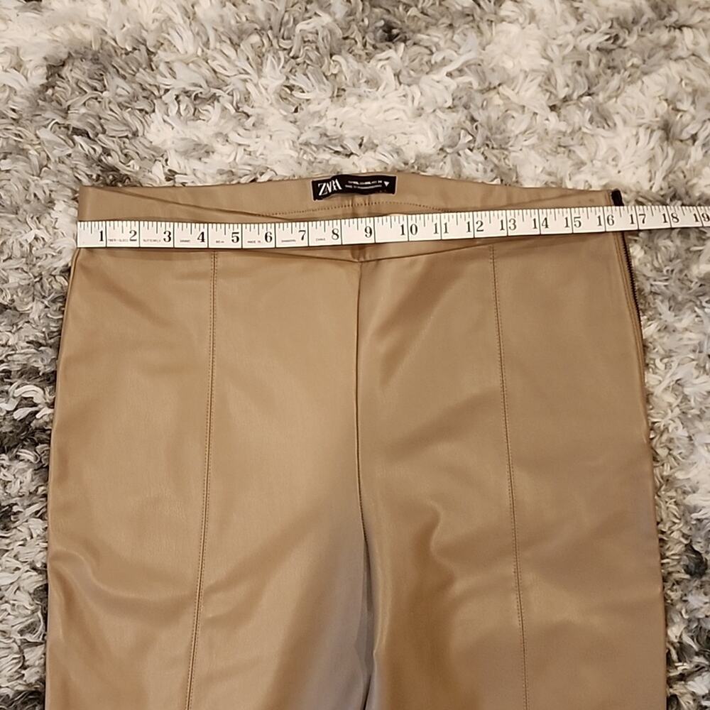 ZARA WOMEN faux Leather Leggings